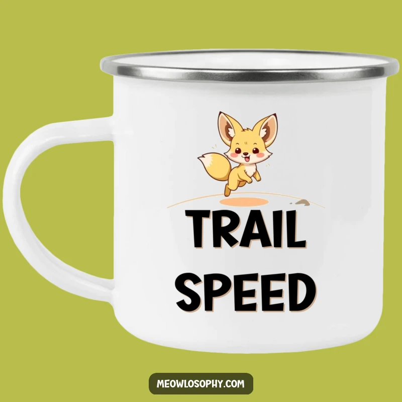 Funny Fennec Fox Camping Mug: Adorable Zoomie for Outdoor Energy
