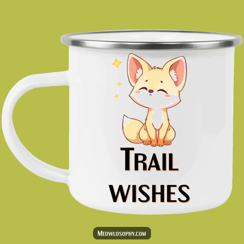 Funny Fennec Fox Camping Mug: Curious Star Watcher for Outdoor Adventures