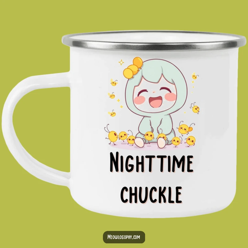 Funny Firefly Laugh Camping Mug: Cute Character Cheer for a Hilarious Outdoor Gift