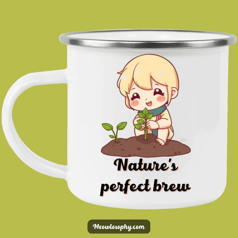 Funny Gardener Camping Mug: Campfire Blooms, Hilarious Outdoor Gear