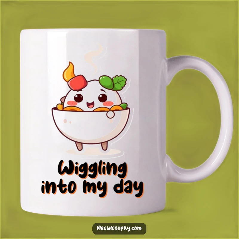 Funny Fajita Bowl Mug: Adorable Wiggling Foodie Gift for Happy Eaters