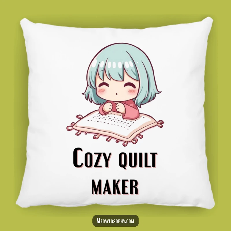 Funny Quilter Pillow: Adorable Stitcher Comfort, Home Decor Gift