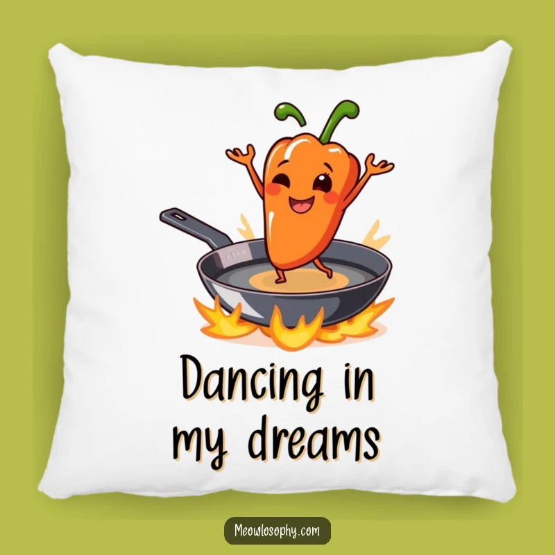 Funny Grilled Pepper Pillow: Cozy and Sizzling Dancer Comfort