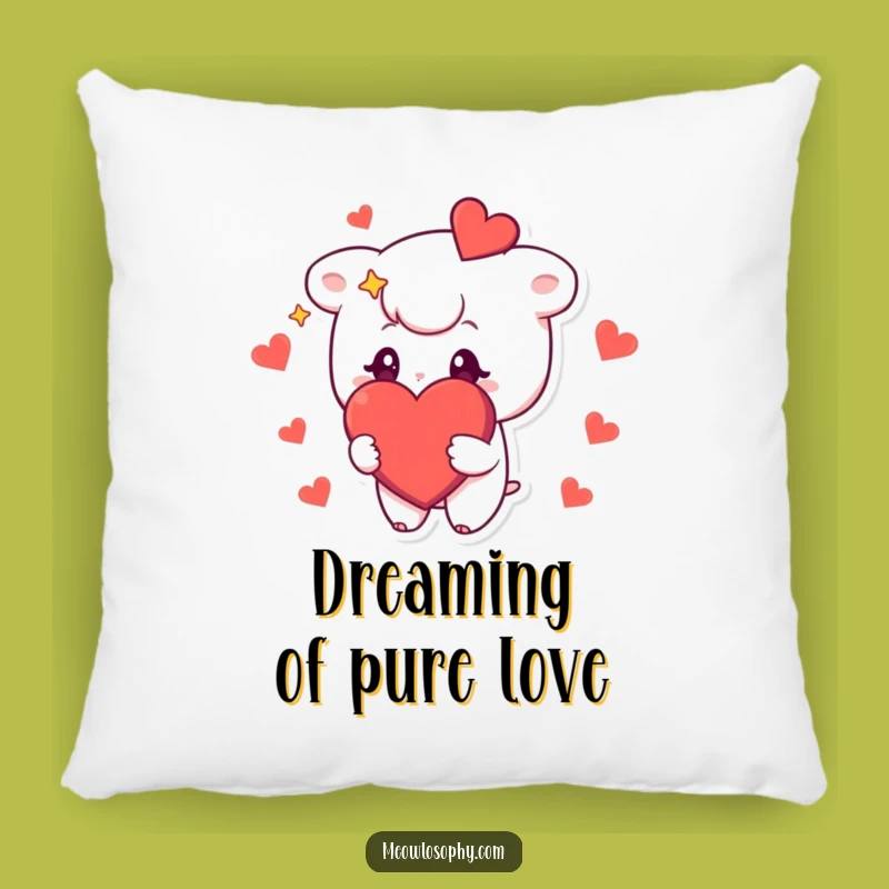 Funny Starry-Eyed Character Pillow: Cozy Comfort Full of Love