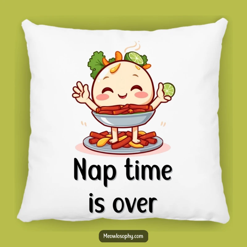 Comfy Funny Fajita Platter Pillow - Soft & Hilarious Home Decor Gift