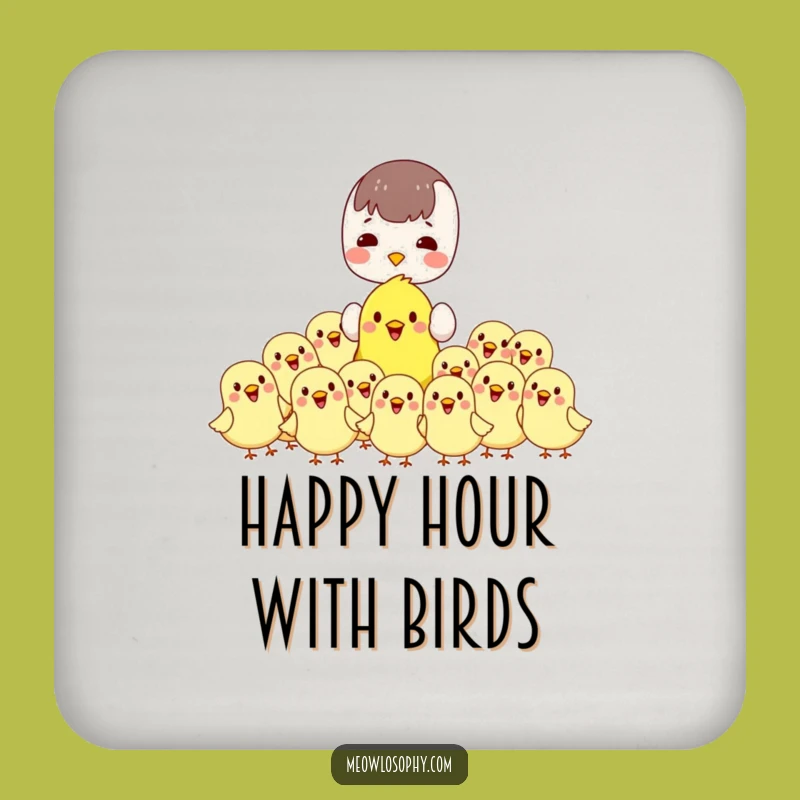 Funny Kawaii Bird Coasters: Cute & Hilarious Protection for Your Table