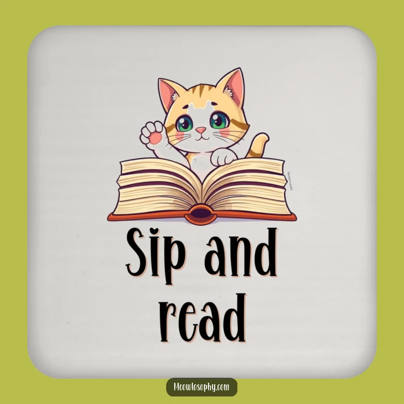 Protect Surfaces Thoughtfully: Funny Cat Coaster Gift