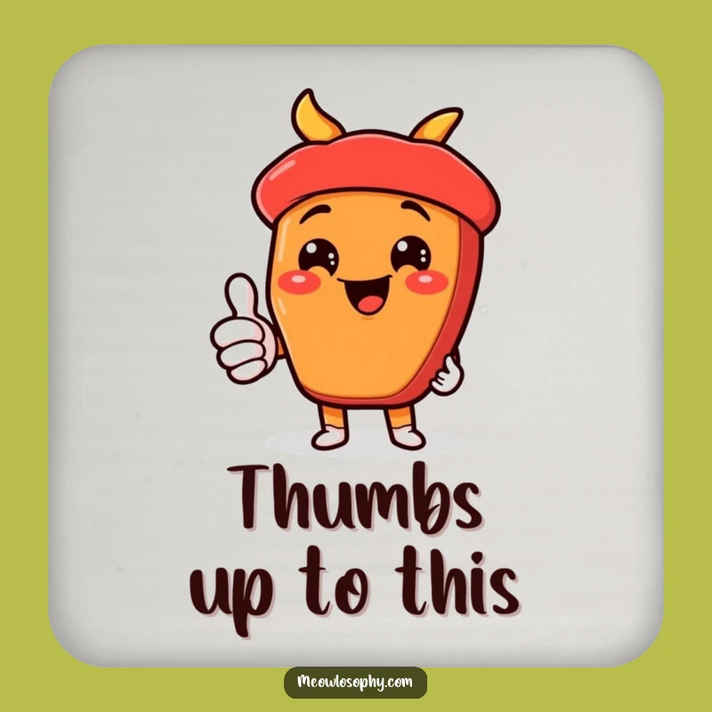 Funny Kawaii Fajita Coaster: Cheesy Protection for Food Lovers