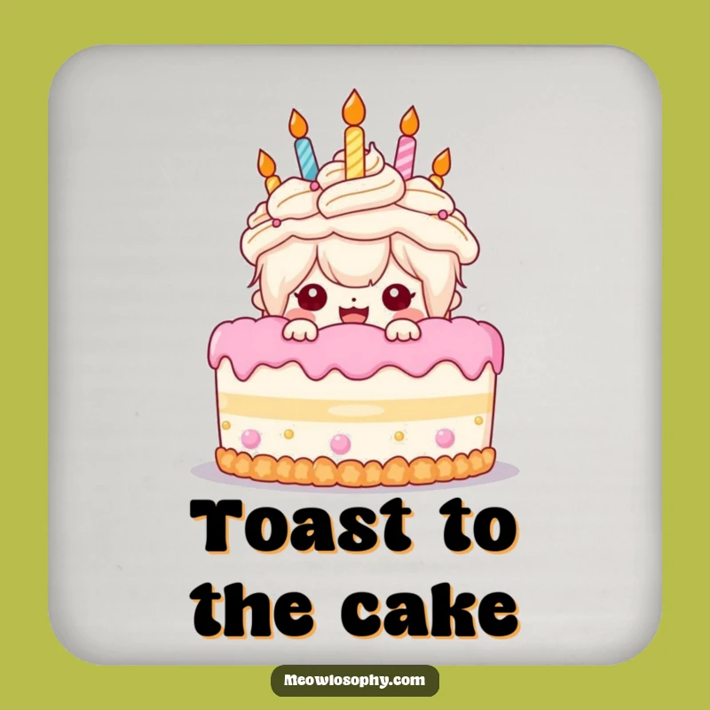 Funny Birthday Cake Coasters: Protect Surfaces with Festive Fun