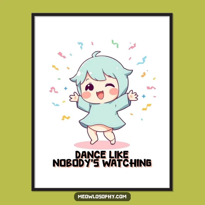 Funny Dancer Poster: Decorate with Energy and Fun