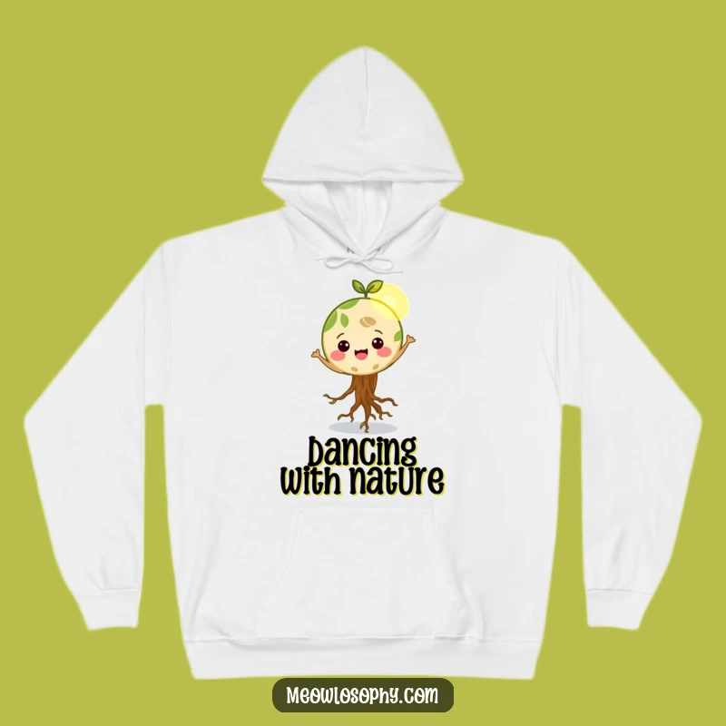 Cozy Funny Earth Roots Dancing Hoodie - Warm Earth Love Wear