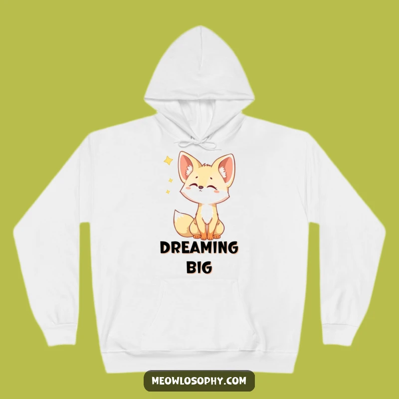 Cozy Funny Fennec Fox Hoodie: Curious Star Watcher Gift for Chilly Nights