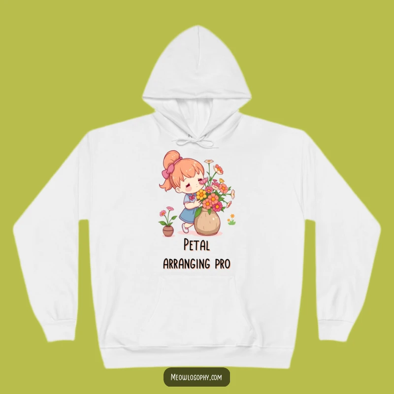 Funny Flower Arranger Hoodie: Cute Gardener, Cozy Floral Gift