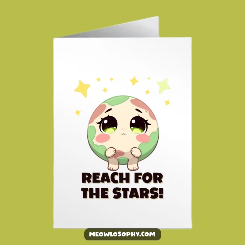 Free Printable Congrats Card: Earth & Stars - Funny Downloadable Gift