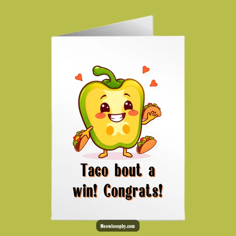 Free Printable Congrats Card: Juggling Pepper, Funniest Downloadable Gift