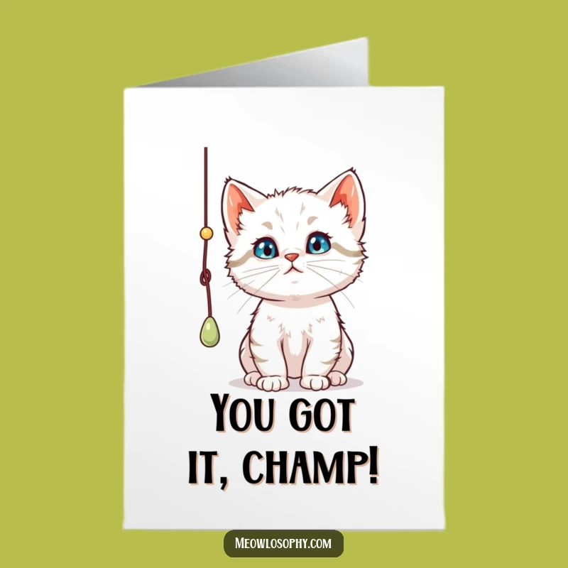 Free Printable Congratulations Card: Curious Kitten, Thoughtful, DIY Downloadable Gift for Any Occasion