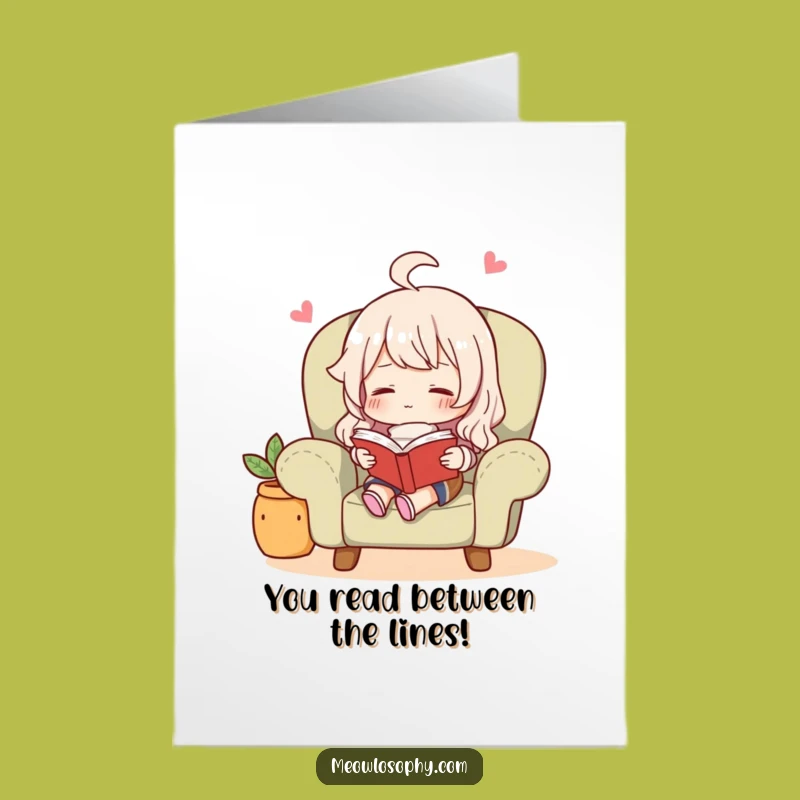 Free Printable Congrats Card: Cozy Reader Funny Downloadable Gift for Achievers