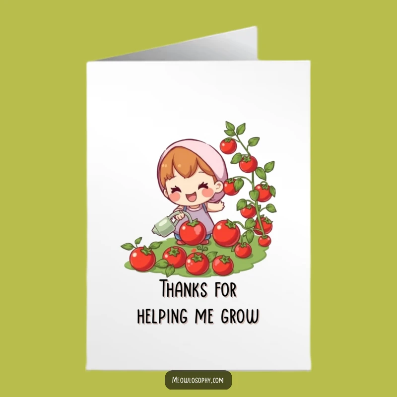 Free Printable Thank You Card: Tomato Gardener for a Fresh Downloadable Gift