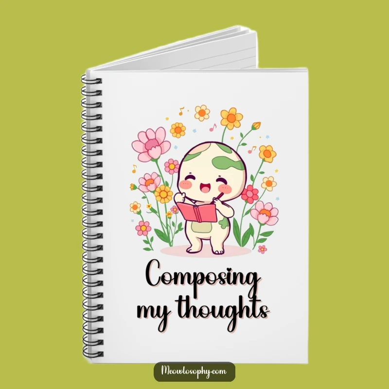 Funny Earth Conducting Flowers Notebook: Jot Down Ideas with Harmonious Blooms and Artistry