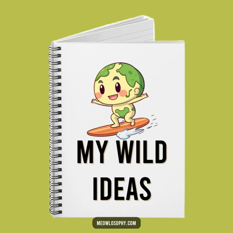 Funny Earth Riding Breeze Notebook: Jot Down Ideas with Adventurous Flow