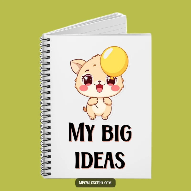 Funny Excited Animal Notebook: Balloon Joy Notes, Cheerful Journal Gift