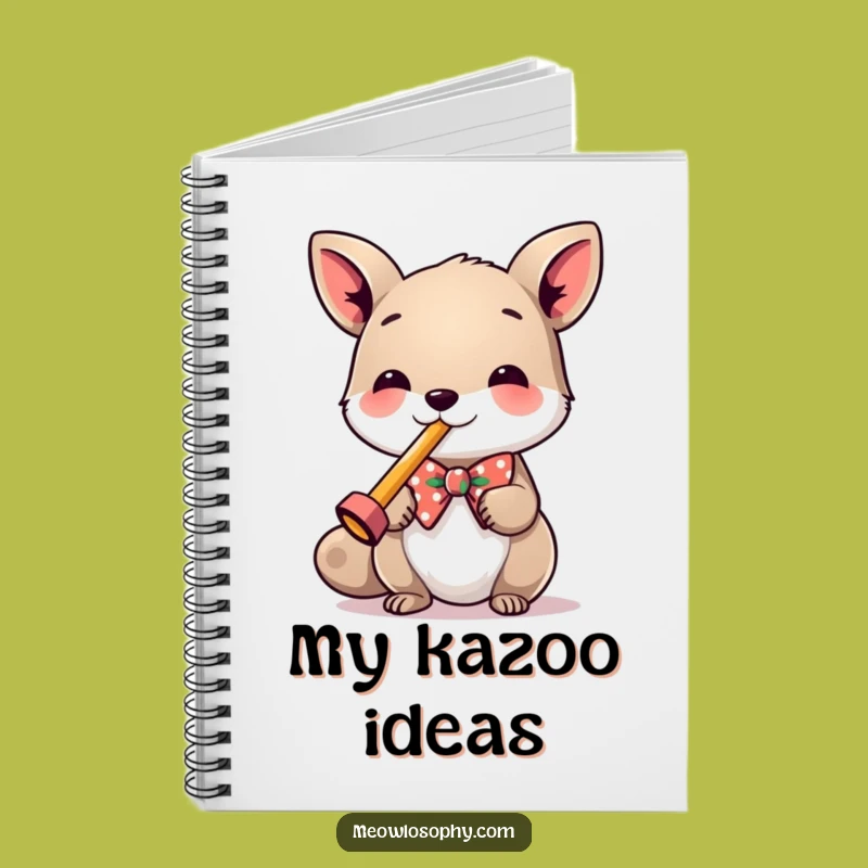 Funny Kazoo Animal Notebook: Festive Bowtie Pages for Hilarious Note-Taking Gift