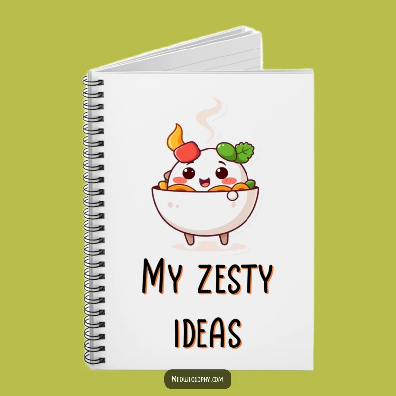 Funny Fajita Bowl Notebook: Cute Wiggling Journal for Food Ideas