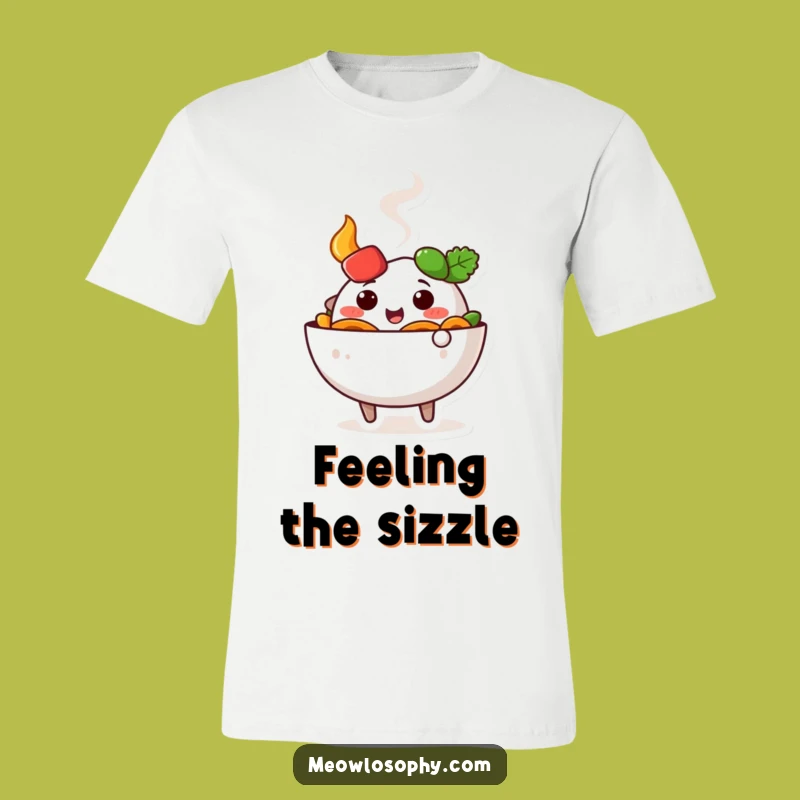Funny Fajita Bowl T-Shirt: Cute Wiggling Foodie Tee for Happy Vibes