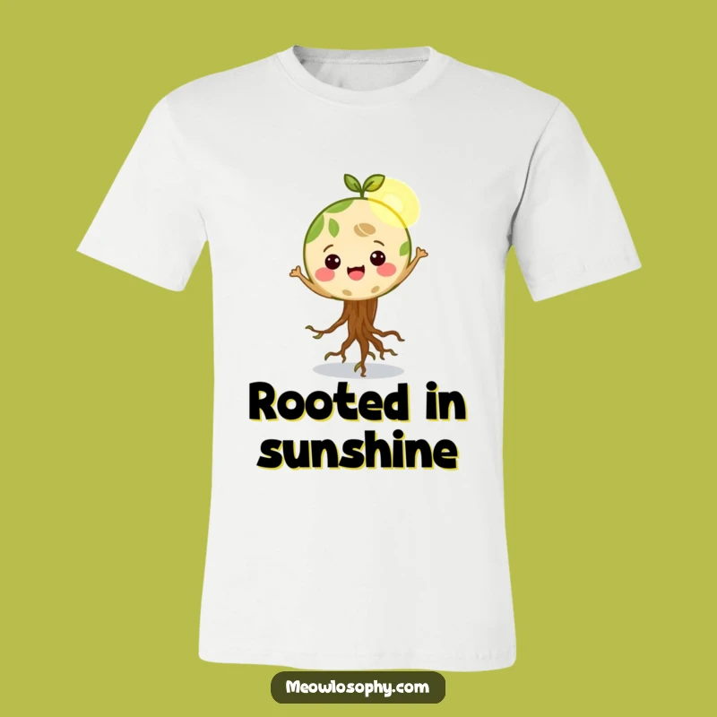 Funny Earth Roots Dancing T-Shirt - Eco-Friendly Fun Tee