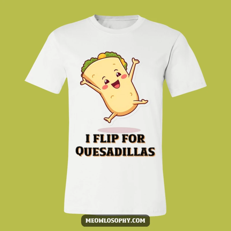 Funny Tortilla Cartwheel T-Shirt, Active Foodie Tee, Hilarious Gift
