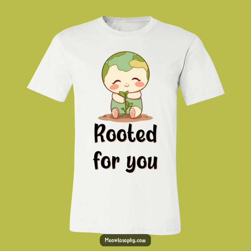 Funny Earth Seedling Hug T-Shirt - Cute & Heartfelt Gift Tee