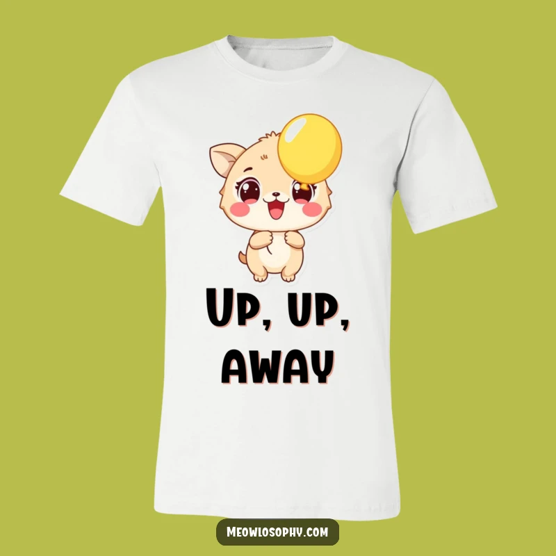 Funny Excited Animal T-Shirt: Wide Eyes Balloon Fun, Hilarious Gift for Joyful People