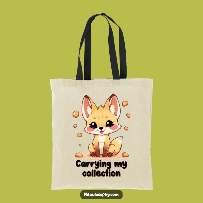 Funny Fennec Fox Juggling Tote Bag: Carry Your Fun with Playful Style